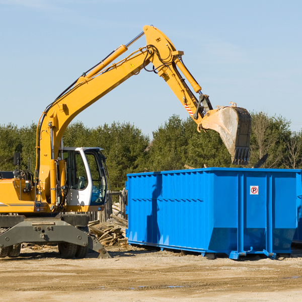 are there any restrictions on where a residential dumpster can be placed in Pittsboro